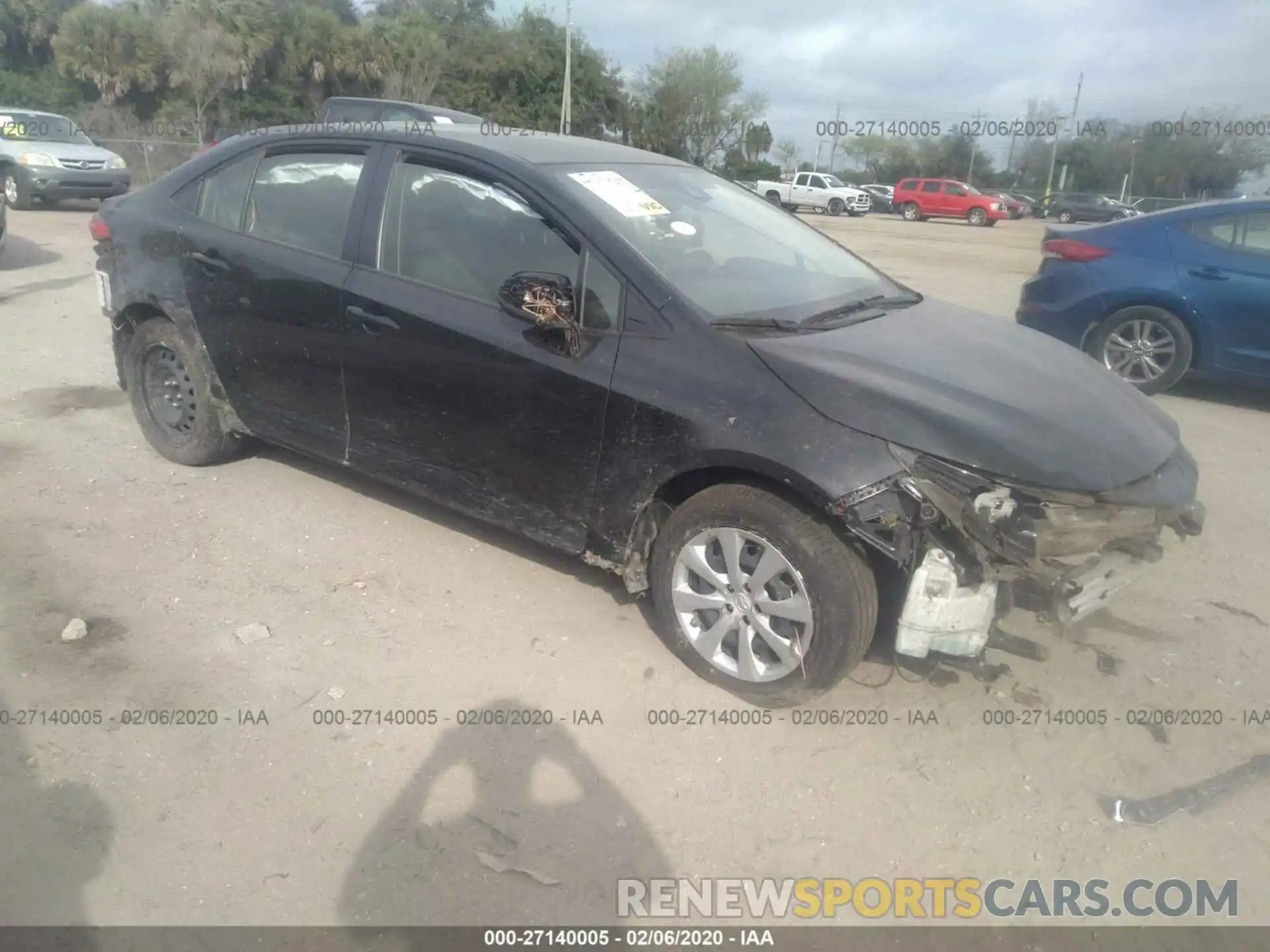 1 Photograph of a damaged car JTDEPRAE0LJ058642 TOYOTA COROLLA 2020