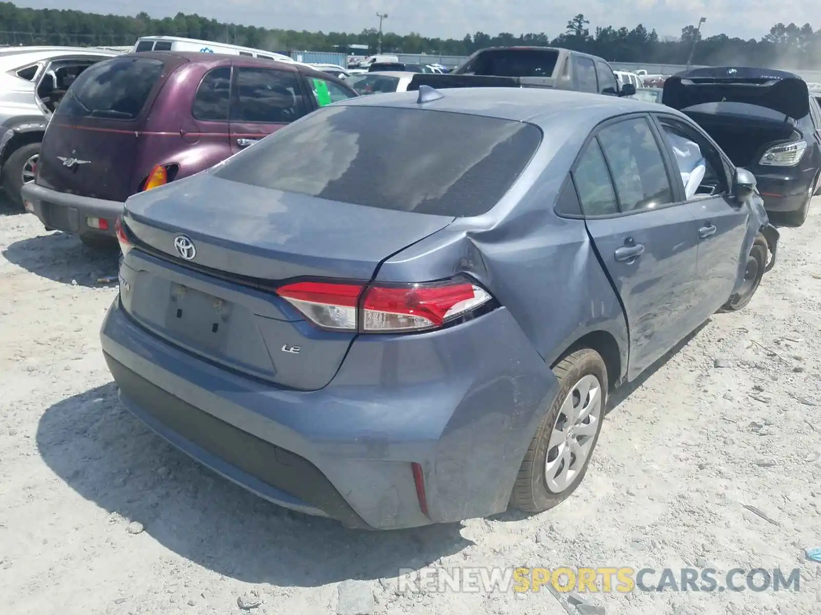 4 Photograph of a damaged car JTDEPRAE0LJ059662 TOYOTA COROLLA 2020