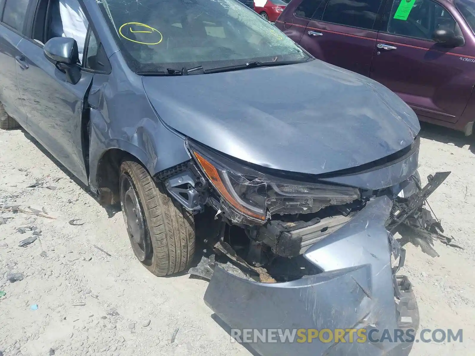 9 Photograph of a damaged car JTDEPRAE0LJ059662 TOYOTA COROLLA 2020