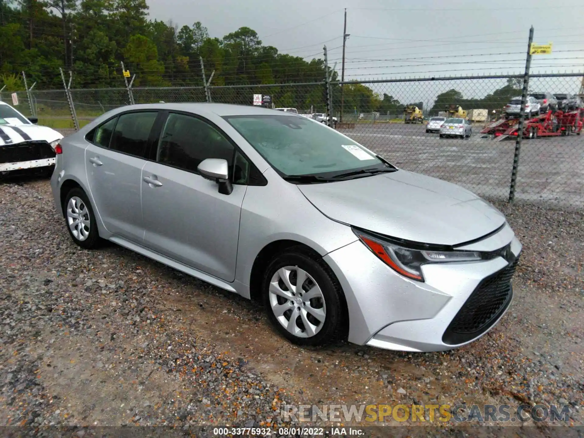 1 Photograph of a damaged car JTDEPRAE0LJ060133 TOYOTA COROLLA 2020