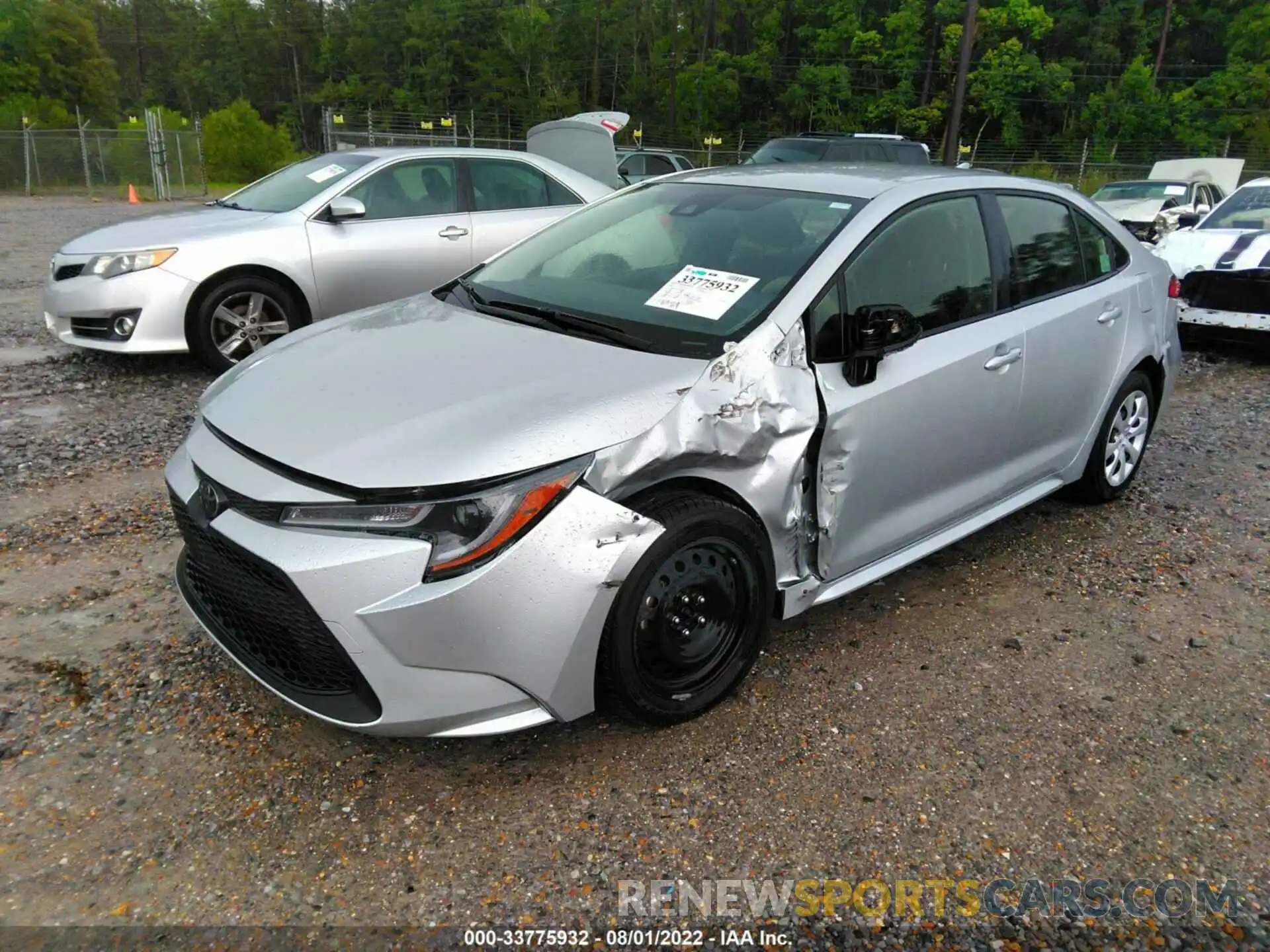 2 Photograph of a damaged car JTDEPRAE0LJ060133 TOYOTA COROLLA 2020