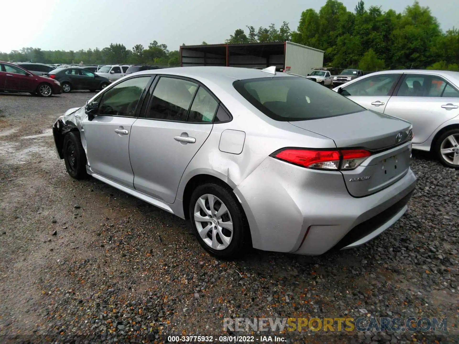 3 Photograph of a damaged car JTDEPRAE0LJ060133 TOYOTA COROLLA 2020