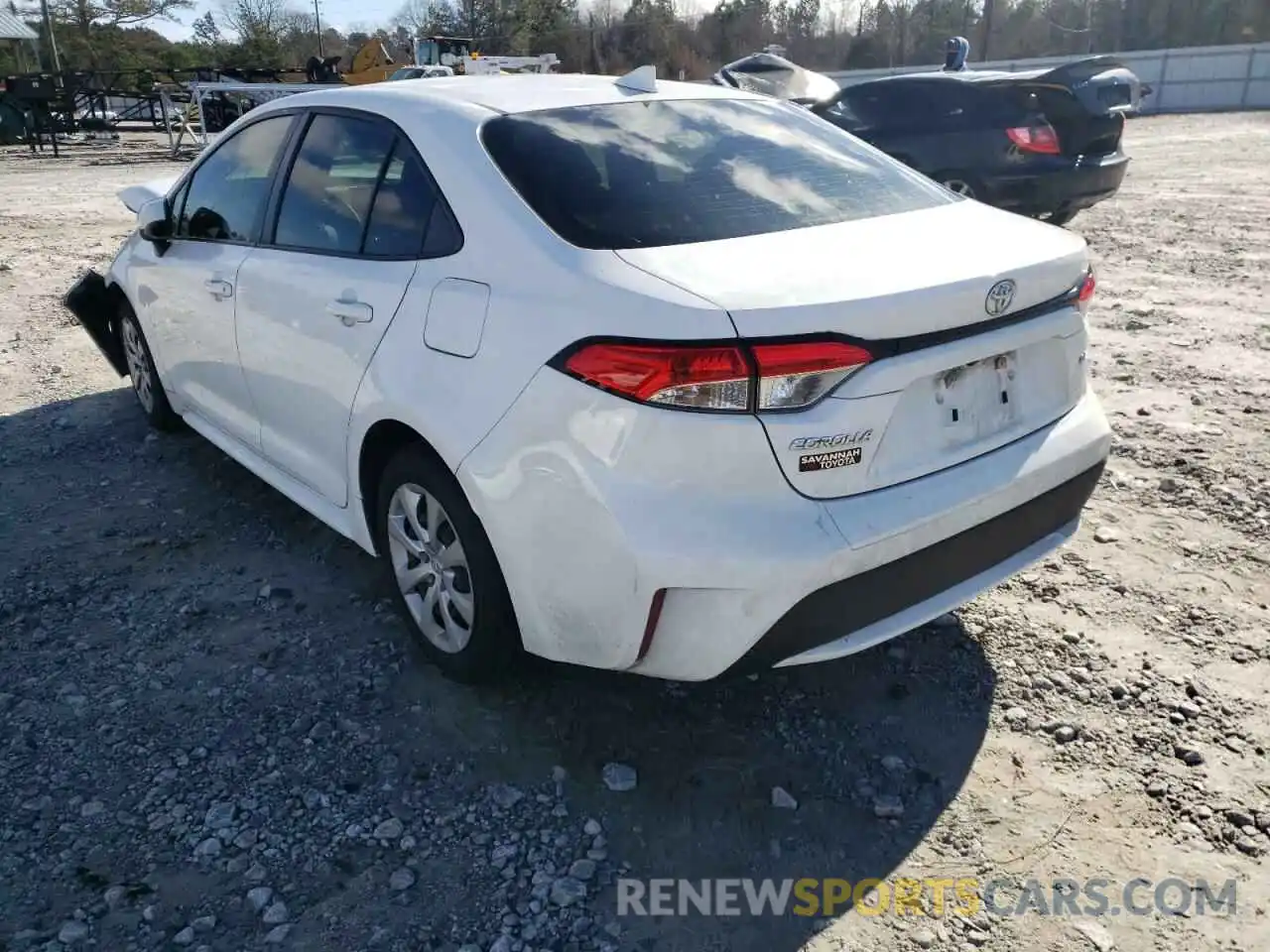 3 Photograph of a damaged car JTDEPRAE0LJ060357 TOYOTA COROLLA 2020