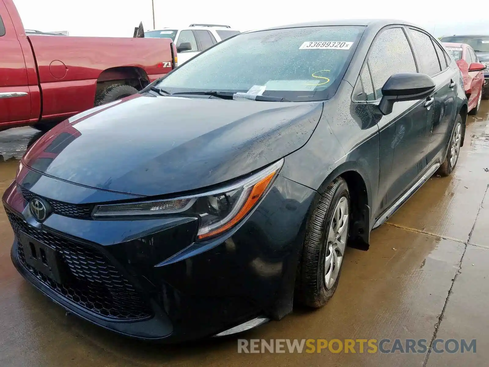 2 Photograph of a damaged car JTDEPRAE0LJ060388 TOYOTA COROLLA 2020