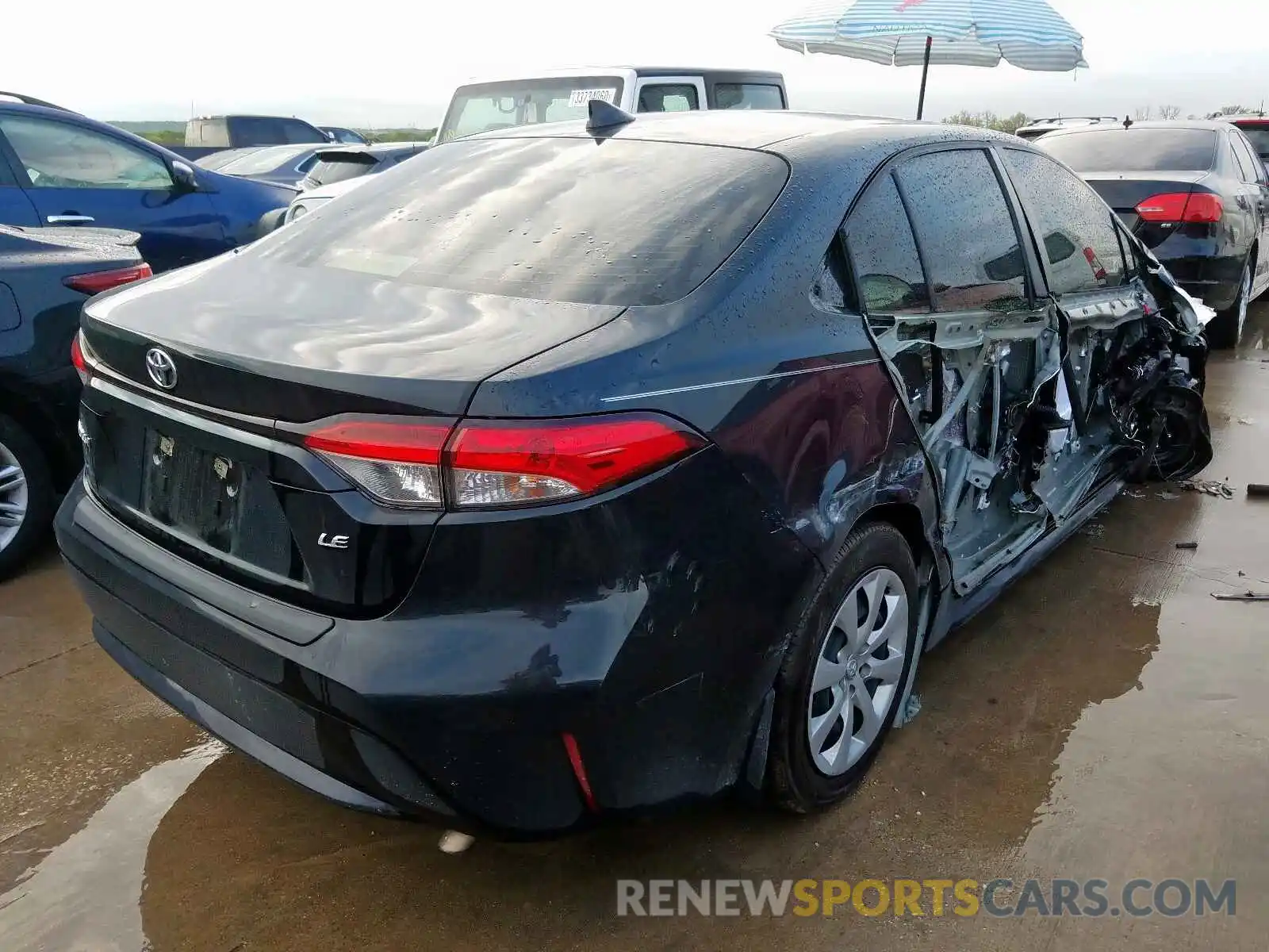 4 Photograph of a damaged car JTDEPRAE0LJ060388 TOYOTA COROLLA 2020