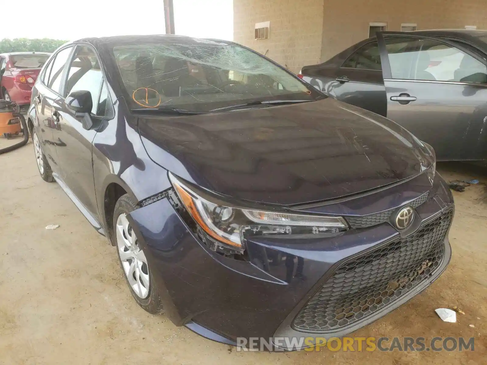 1 Photograph of a damaged car JTDEPRAE0LJ060424 TOYOTA COROLLA 2020