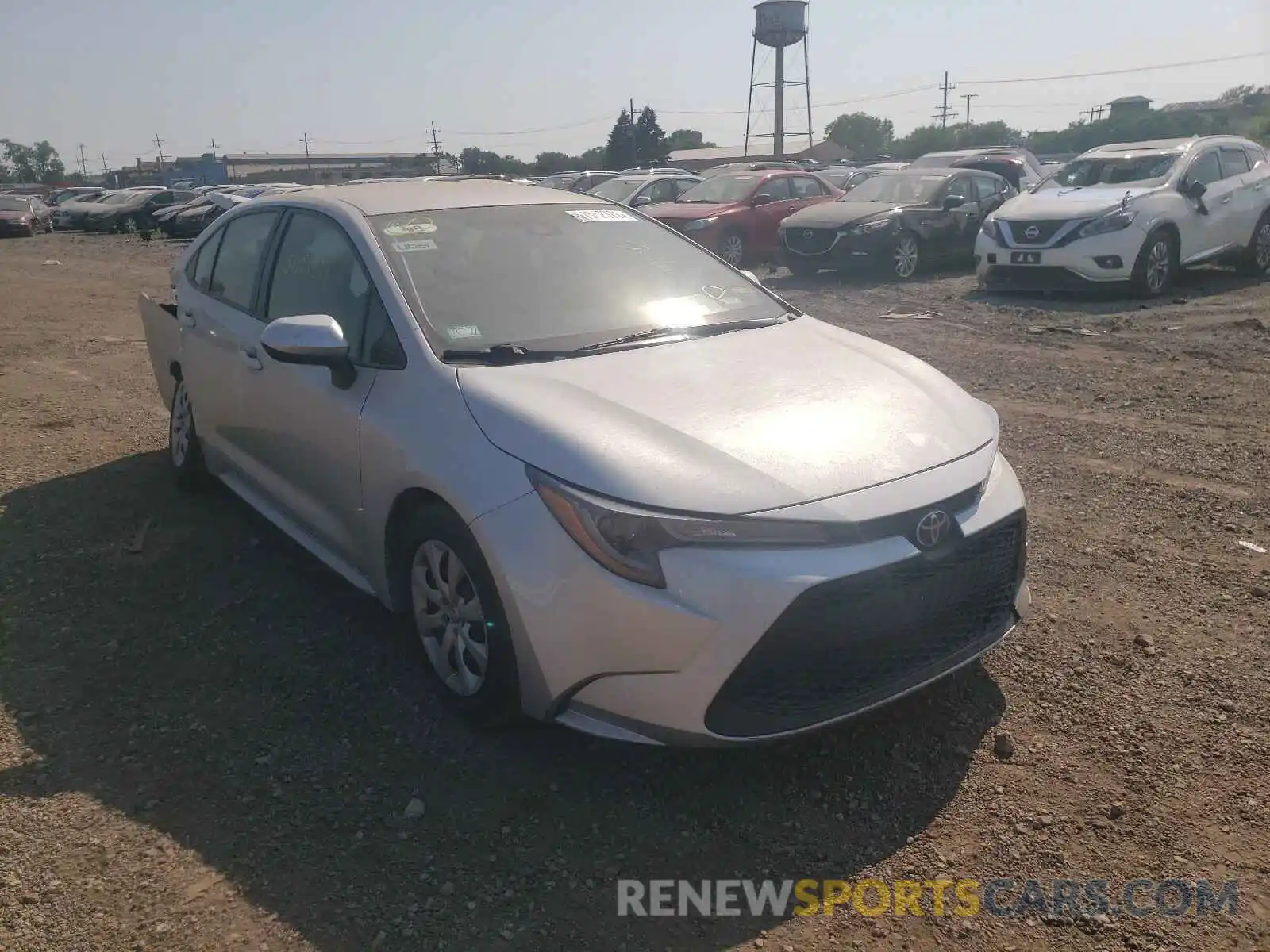 1 Photograph of a damaged car JTDEPRAE0LJ060570 TOYOTA COROLLA 2020