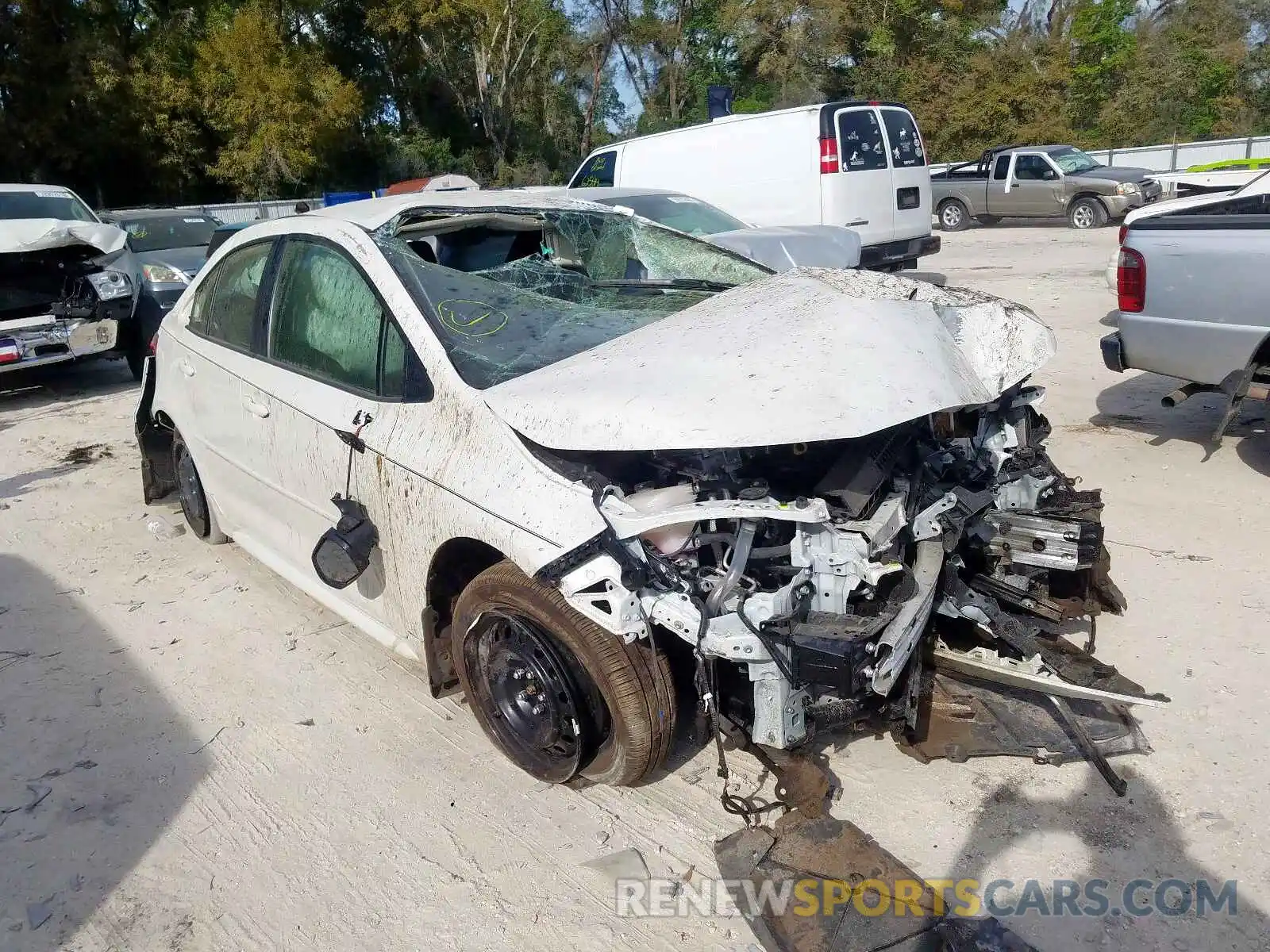 1 Photograph of a damaged car JTDEPRAE0LJ060777 TOYOTA COROLLA 2020