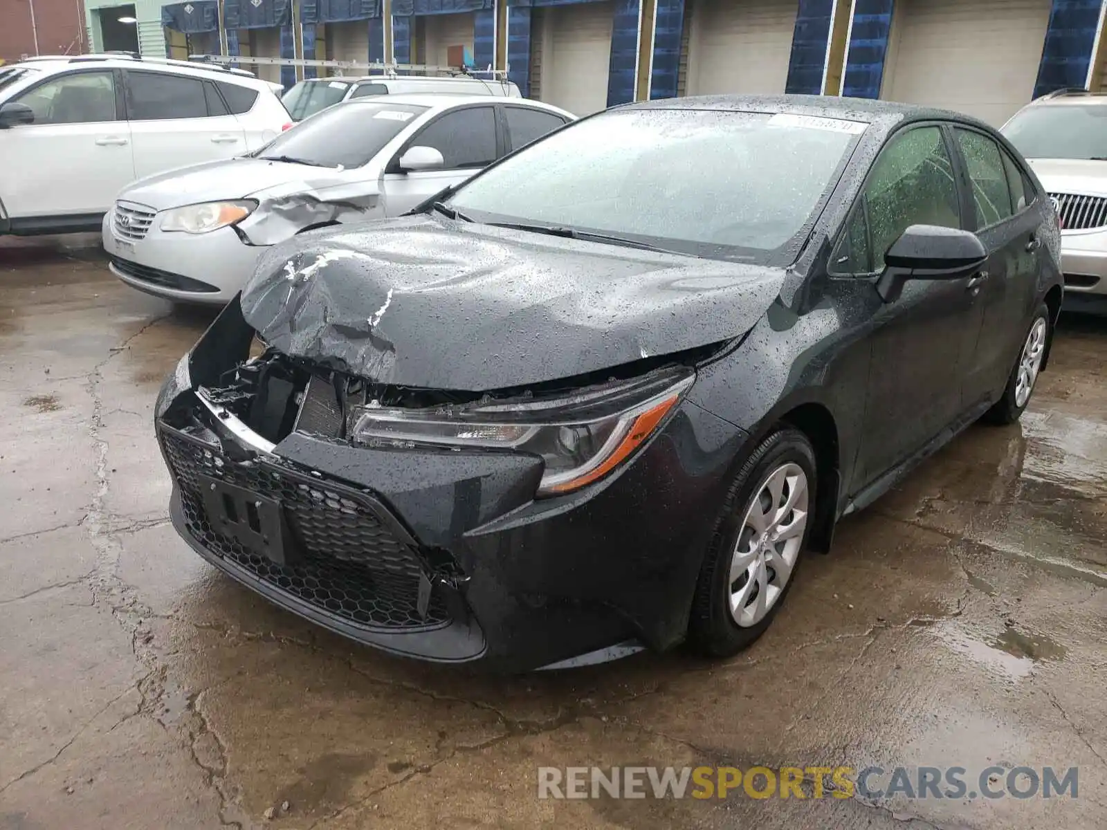 2 Photograph of a damaged car JTDEPRAE0LJ061010 TOYOTA COROLLA 2020