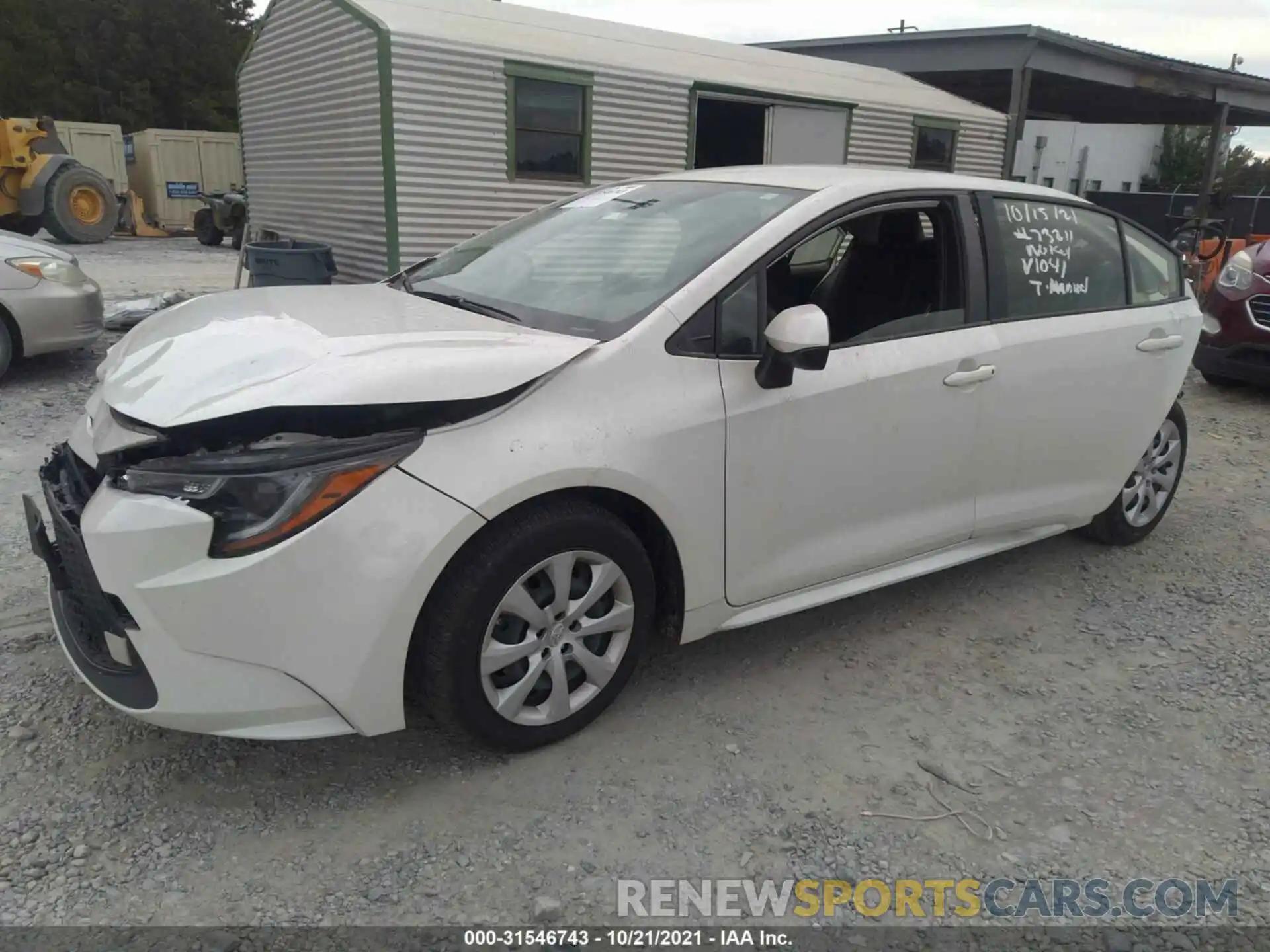 2 Photograph of a damaged car JTDEPRAE0LJ061041 TOYOTA COROLLA 2020