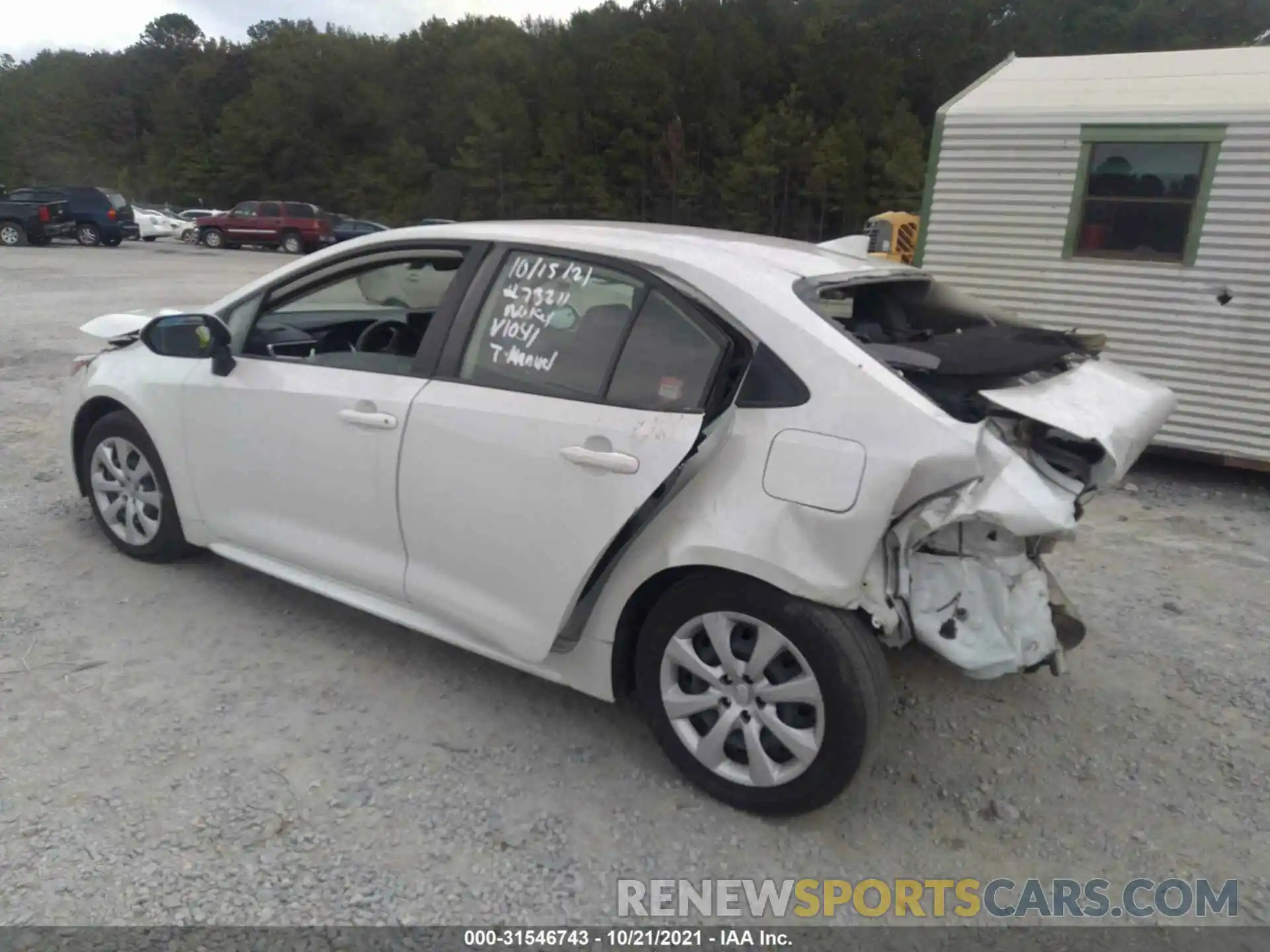 3 Photograph of a damaged car JTDEPRAE0LJ061041 TOYOTA COROLLA 2020