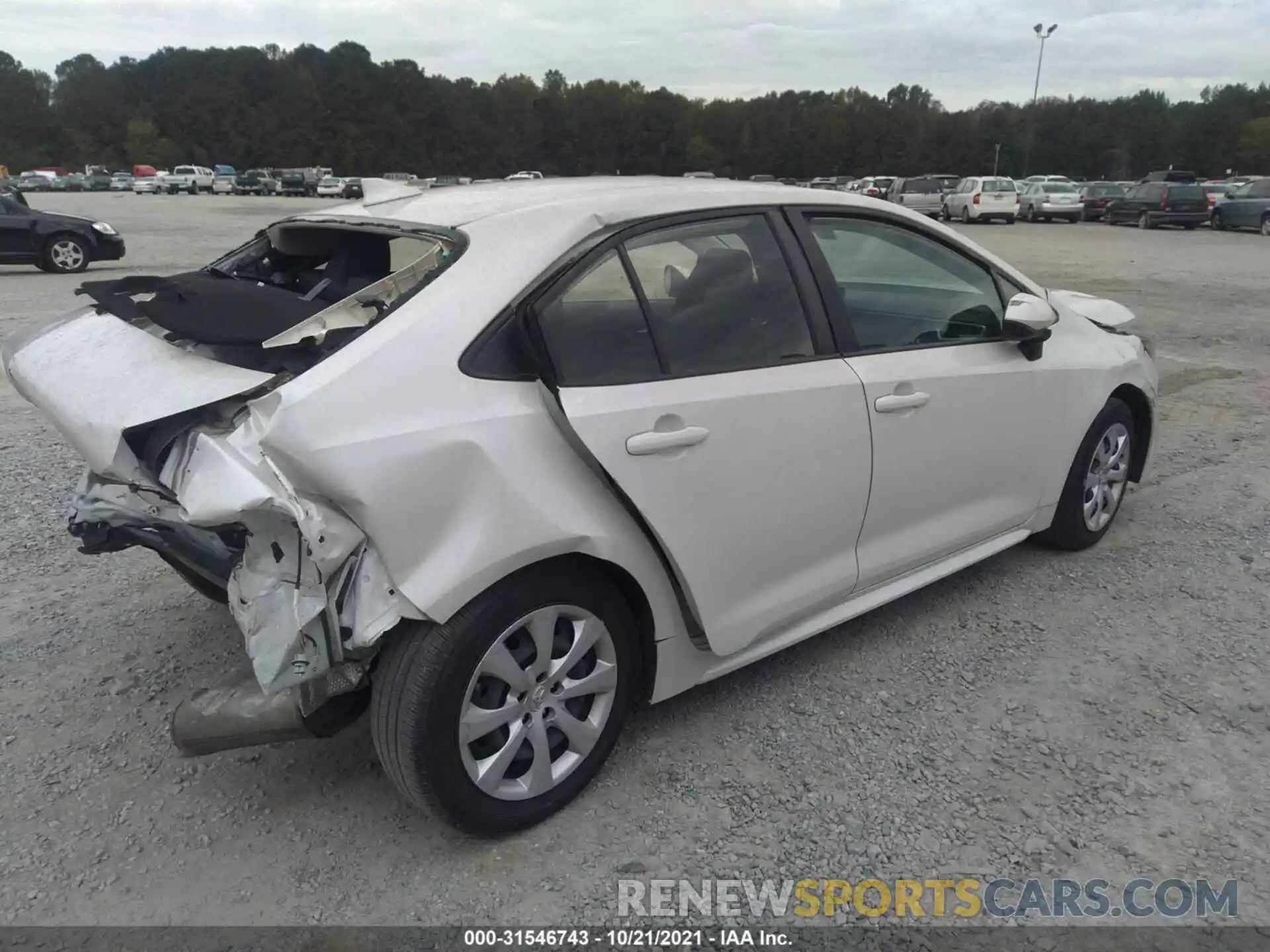 4 Photograph of a damaged car JTDEPRAE0LJ061041 TOYOTA COROLLA 2020