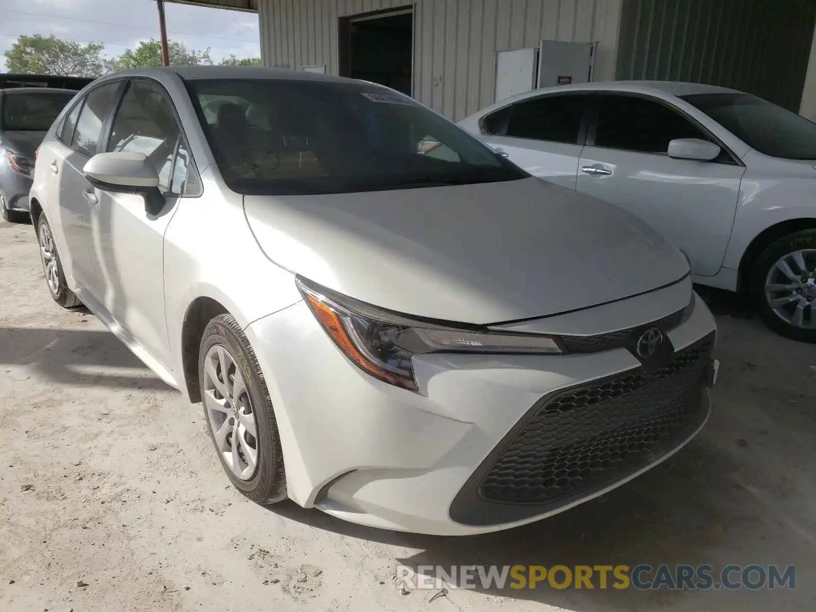 1 Photograph of a damaged car JTDEPRAE0LJ061105 TOYOTA COROLLA 2020