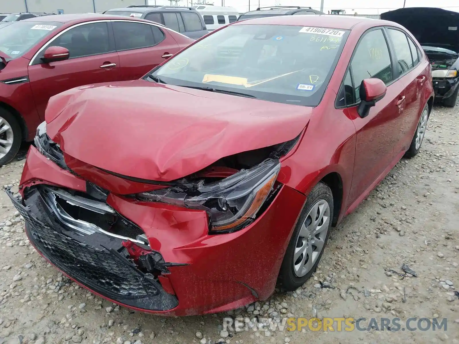 2 Photograph of a damaged car JTDEPRAE0LJ061198 TOYOTA COROLLA 2020