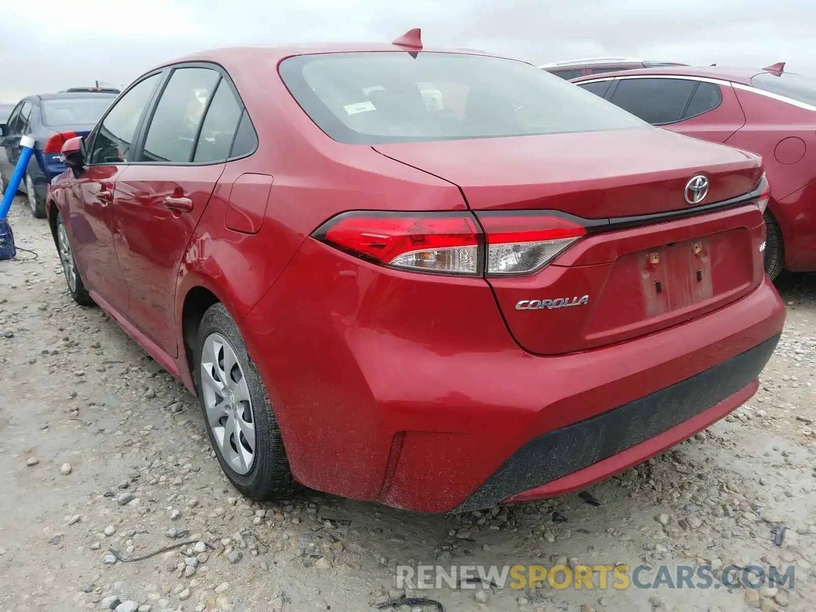 3 Photograph of a damaged car JTDEPRAE0LJ061198 TOYOTA COROLLA 2020