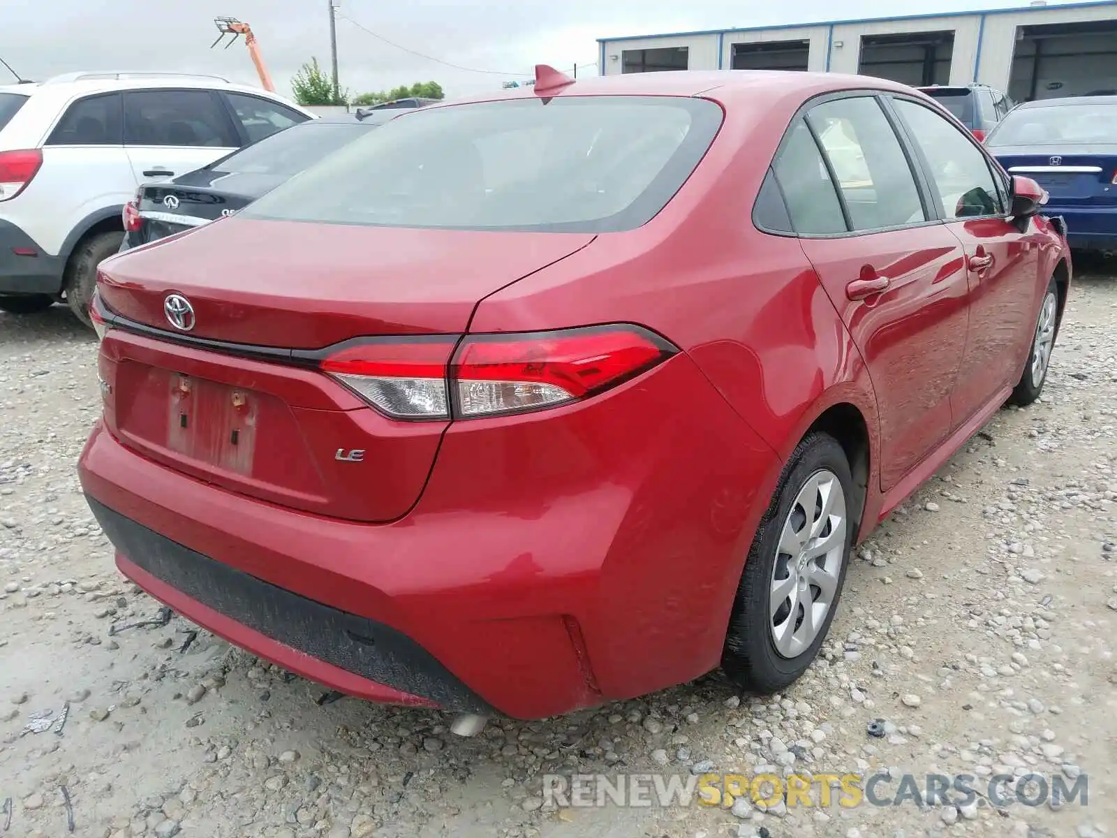 4 Photograph of a damaged car JTDEPRAE0LJ061198 TOYOTA COROLLA 2020