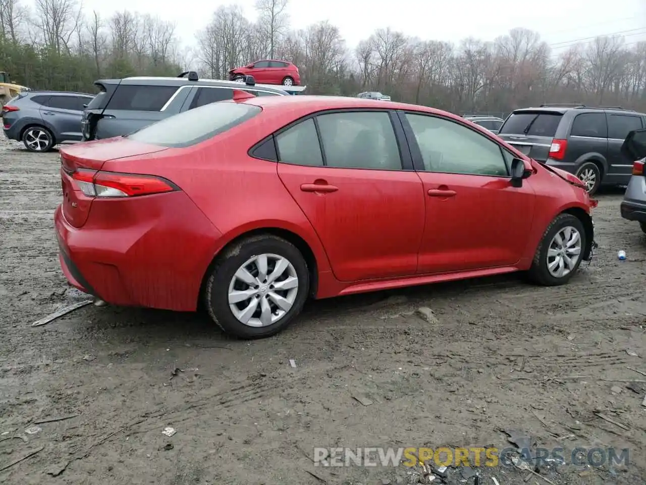 3 Photograph of a damaged car JTDEPRAE0LJ061430 TOYOTA COROLLA 2020