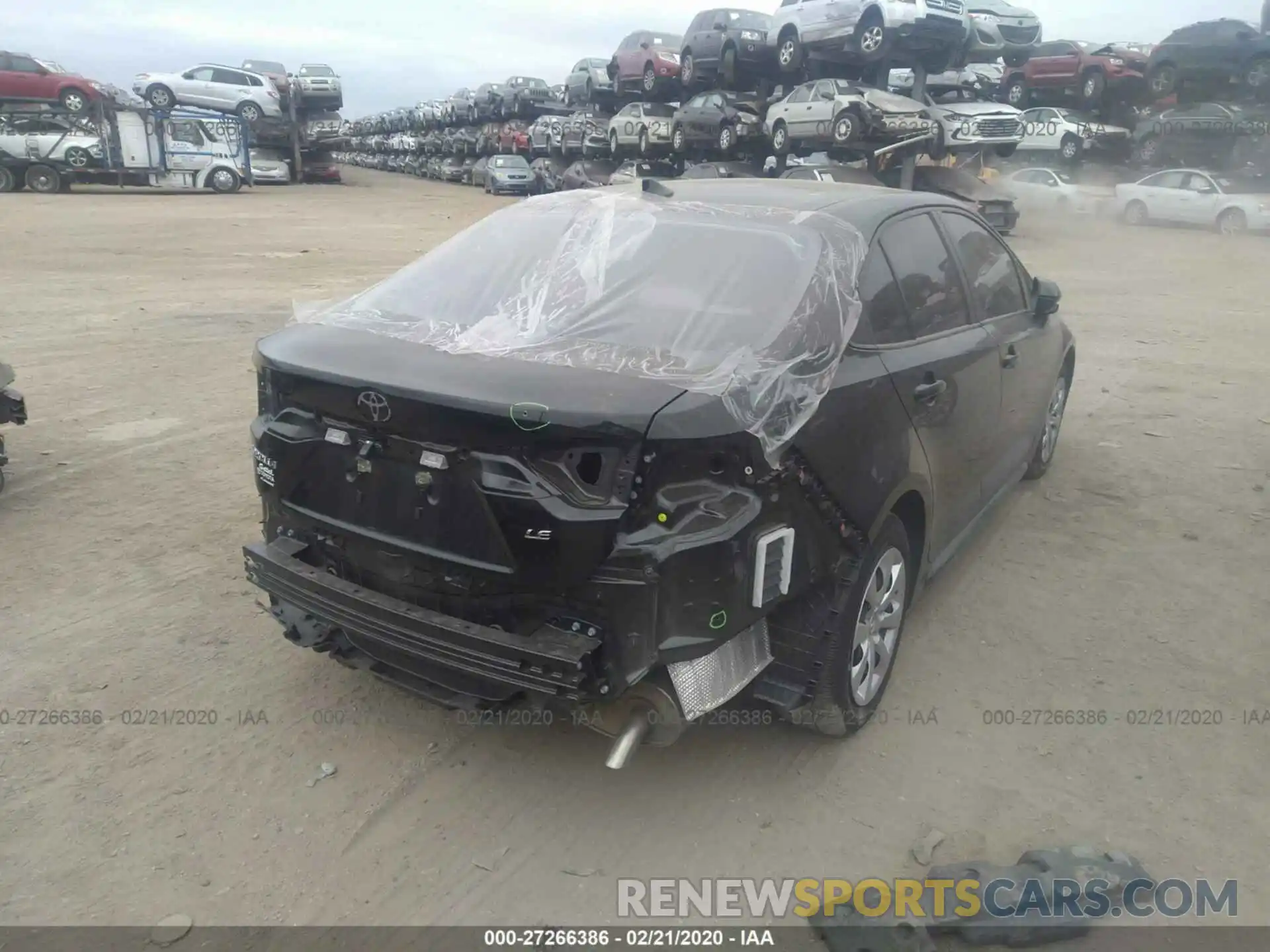 4 Photograph of a damaged car JTDEPRAE0LJ061962 TOYOTA COROLLA 2020