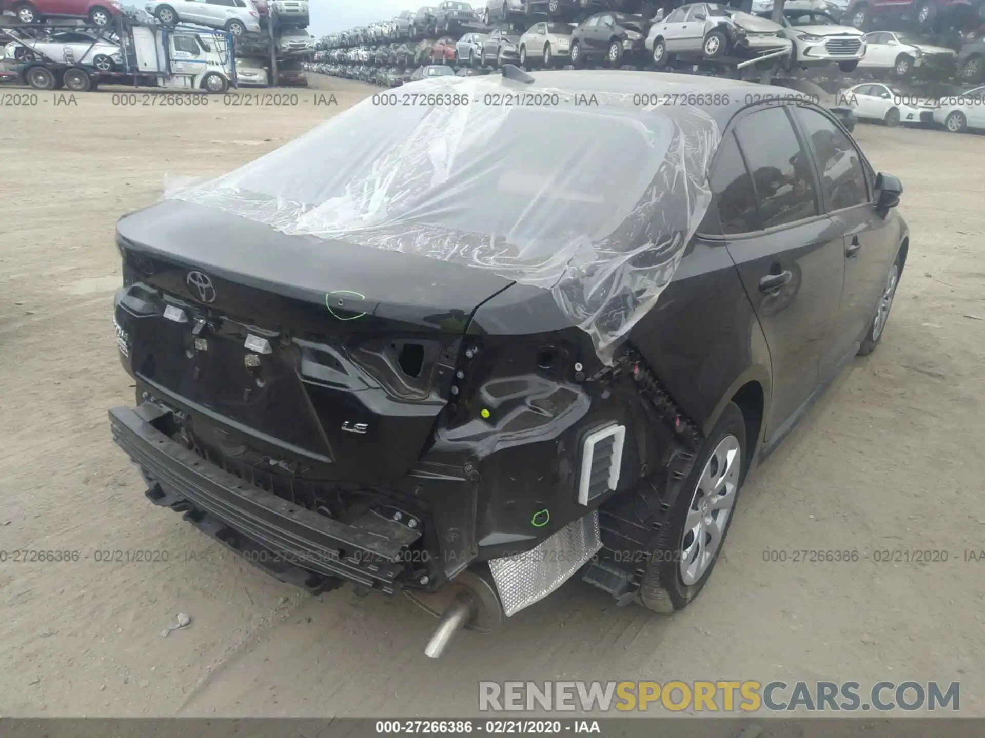 6 Photograph of a damaged car JTDEPRAE0LJ061962 TOYOTA COROLLA 2020