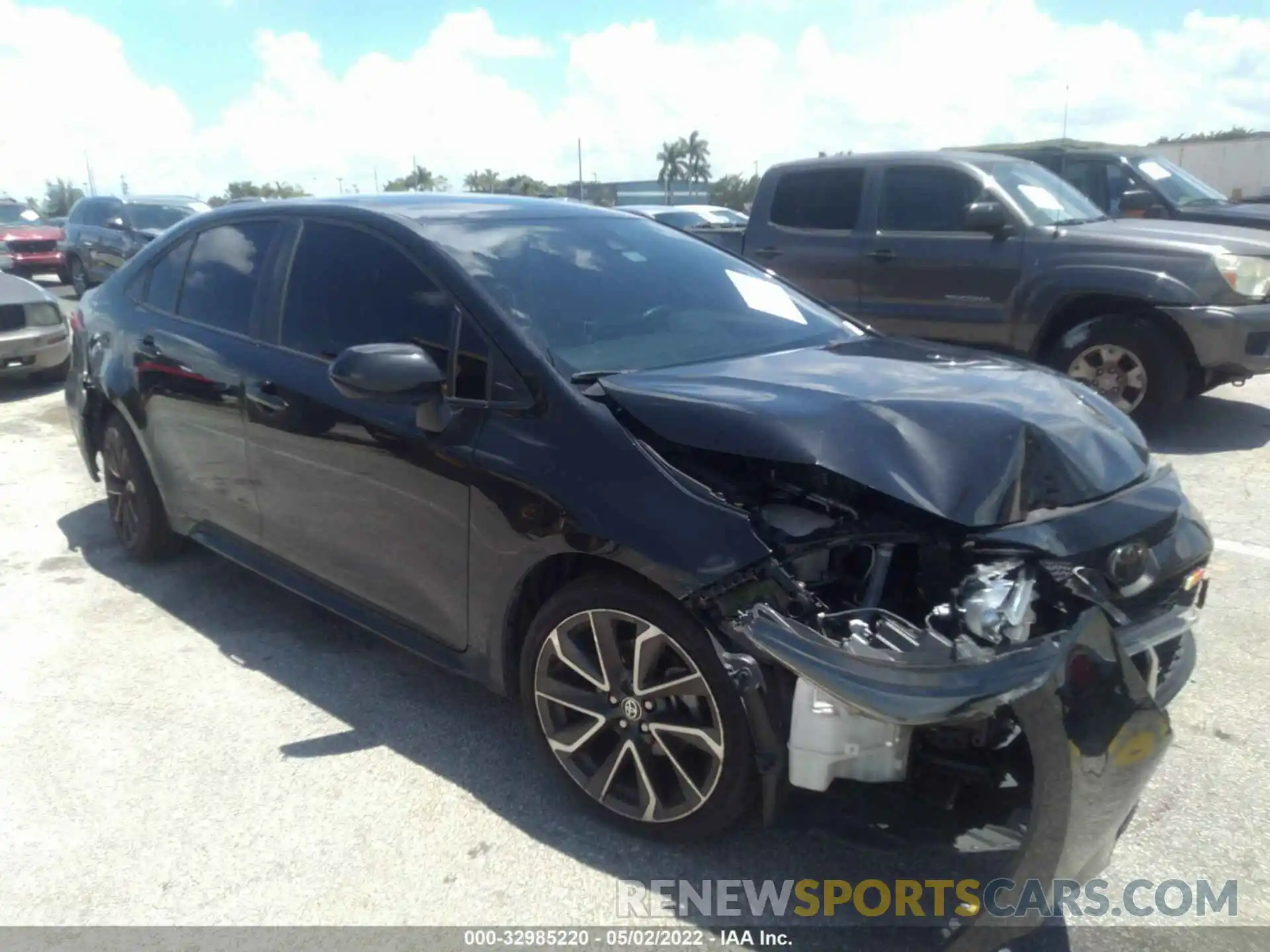 1 Photograph of a damaged car JTDEPRAE0LJ062111 TOYOTA COROLLA 2020