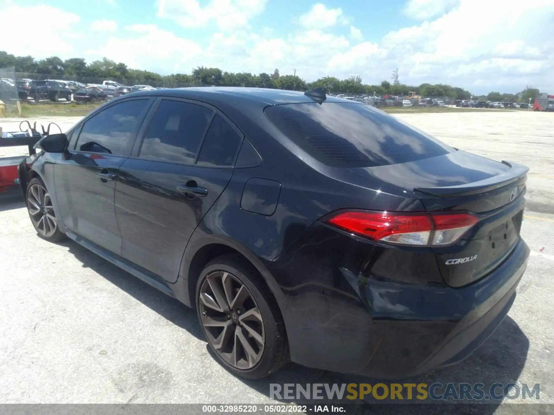 3 Photograph of a damaged car JTDEPRAE0LJ062111 TOYOTA COROLLA 2020