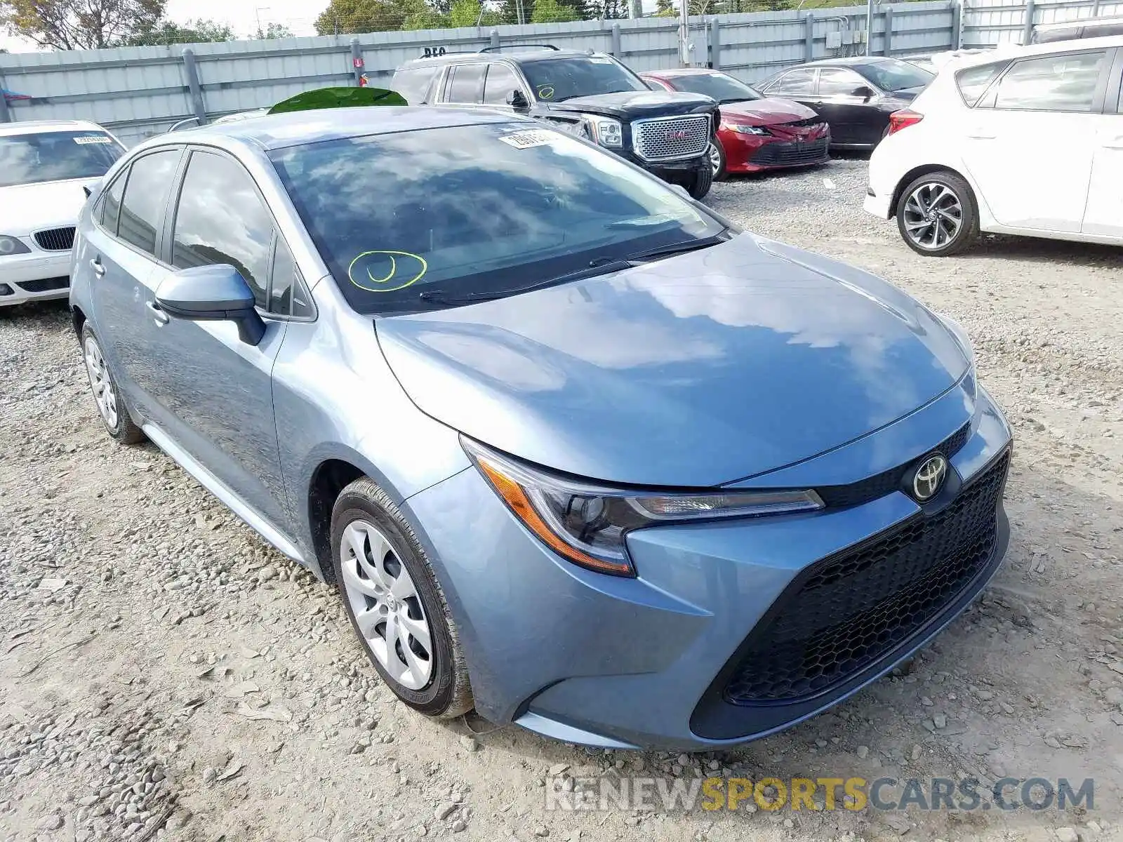 1 Photograph of a damaged car JTDEPRAE0LJ062254 TOYOTA COROLLA 2020