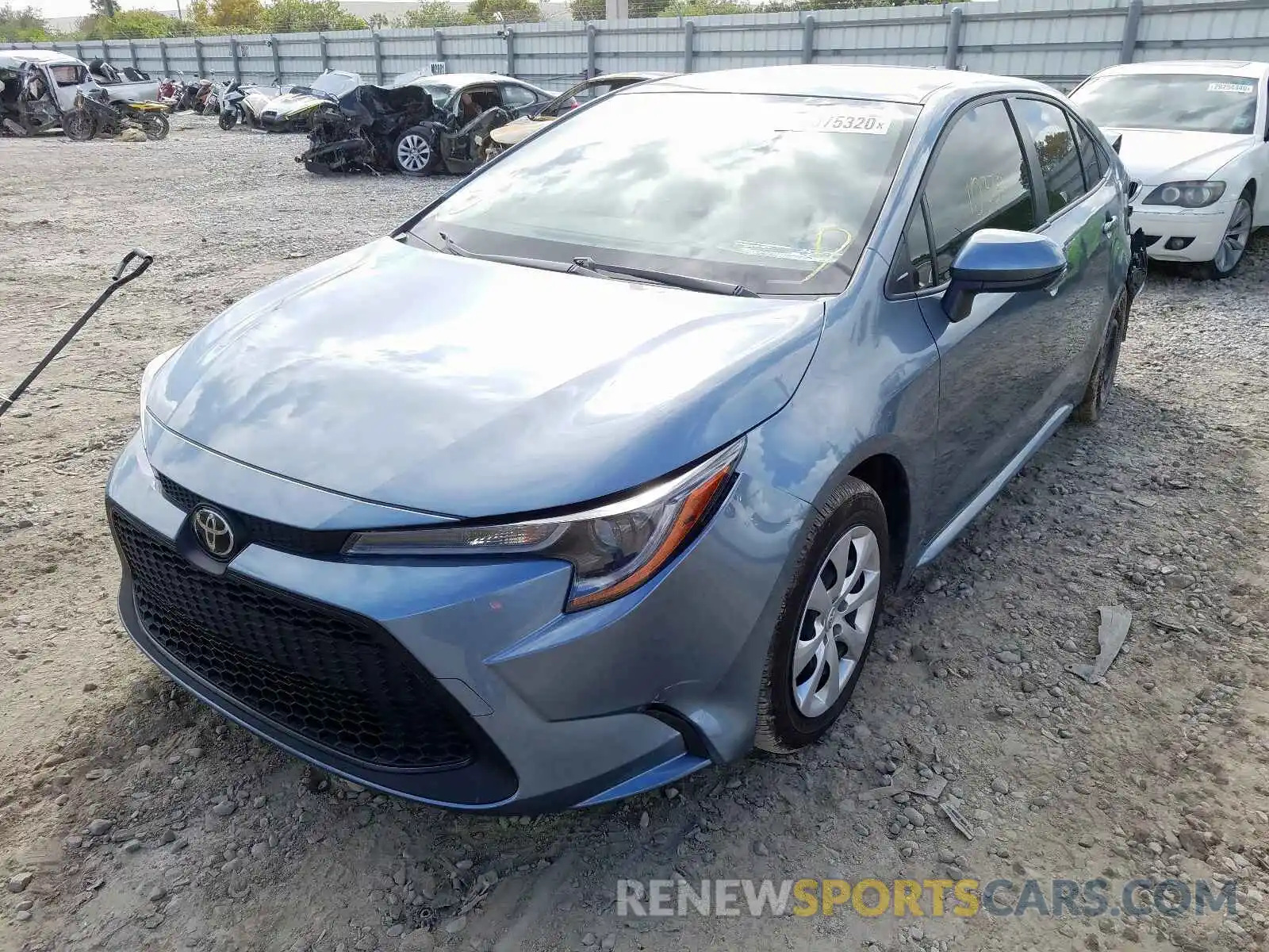 2 Photograph of a damaged car JTDEPRAE0LJ062254 TOYOTA COROLLA 2020