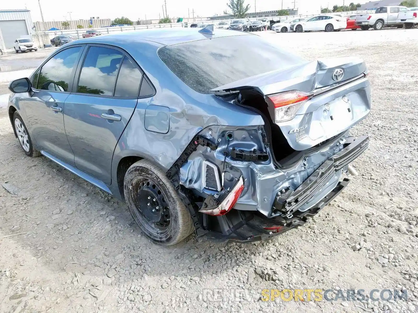 3 Photograph of a damaged car JTDEPRAE0LJ062254 TOYOTA COROLLA 2020