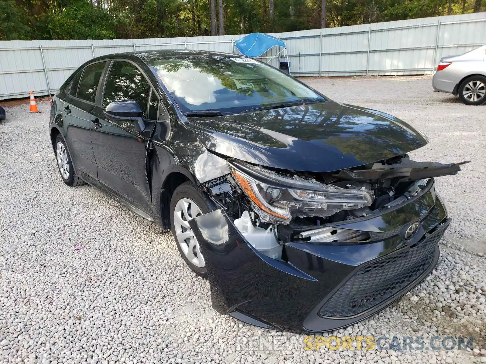 1 Photograph of a damaged car JTDEPRAE0LJ063341 TOYOTA COROLLA 2020