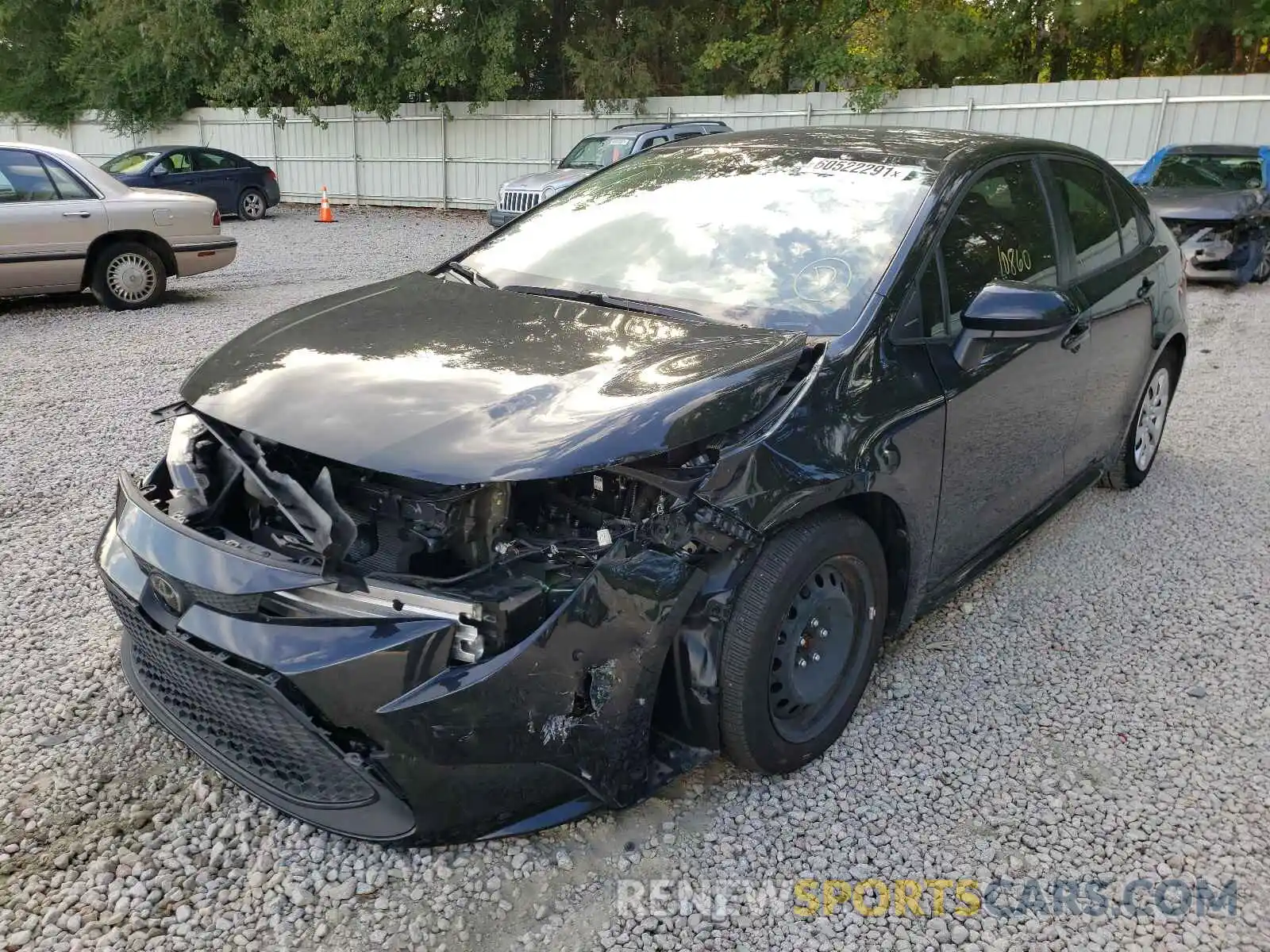 2 Photograph of a damaged car JTDEPRAE0LJ063341 TOYOTA COROLLA 2020