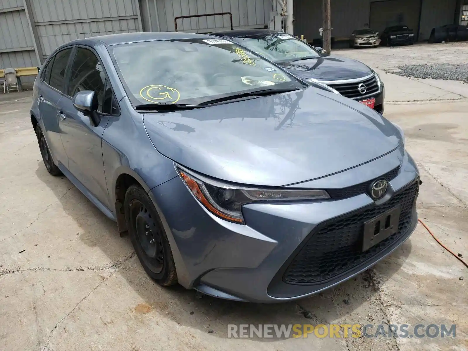 1 Photograph of a damaged car JTDEPRAE0LJ063386 TOYOTA COROLLA 2020