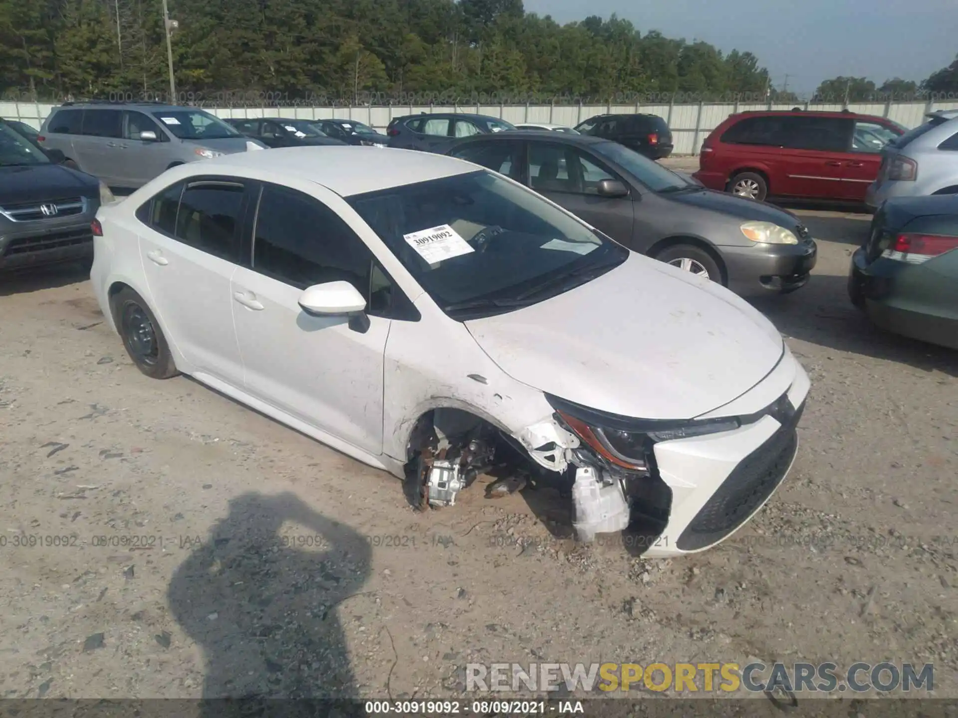 1 Photograph of a damaged car JTDEPRAE0LJ063405 TOYOTA COROLLA 2020