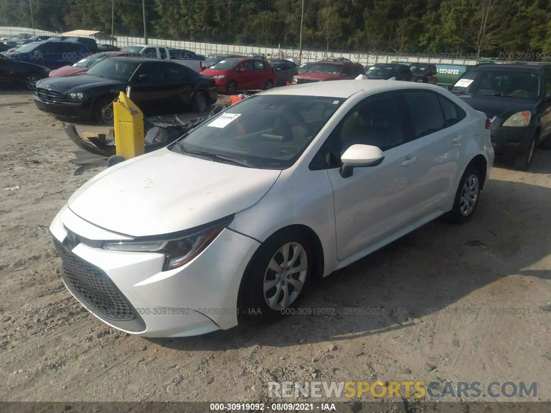 2 Photograph of a damaged car JTDEPRAE0LJ063405 TOYOTA COROLLA 2020