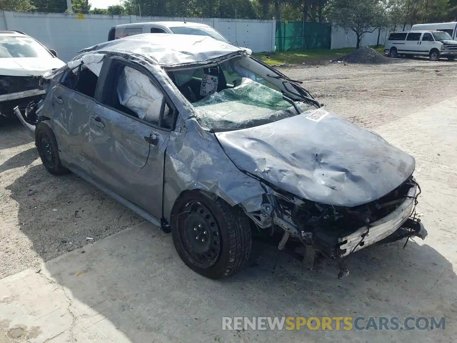 1 Фотография поврежденного автомобиля JTDEPRAE0LJ063503 TOYOTA COROLLA 2020