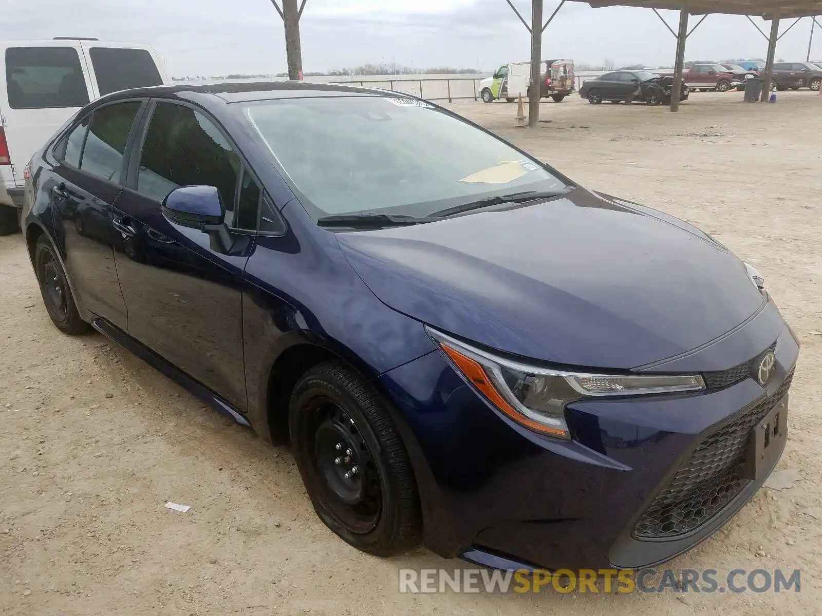 1 Photograph of a damaged car JTDEPRAE0LJ063534 TOYOTA COROLLA 2020