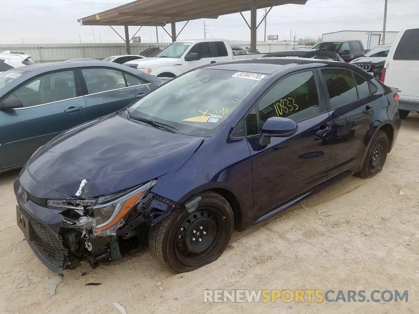 2 Photograph of a damaged car JTDEPRAE0LJ063534 TOYOTA COROLLA 2020