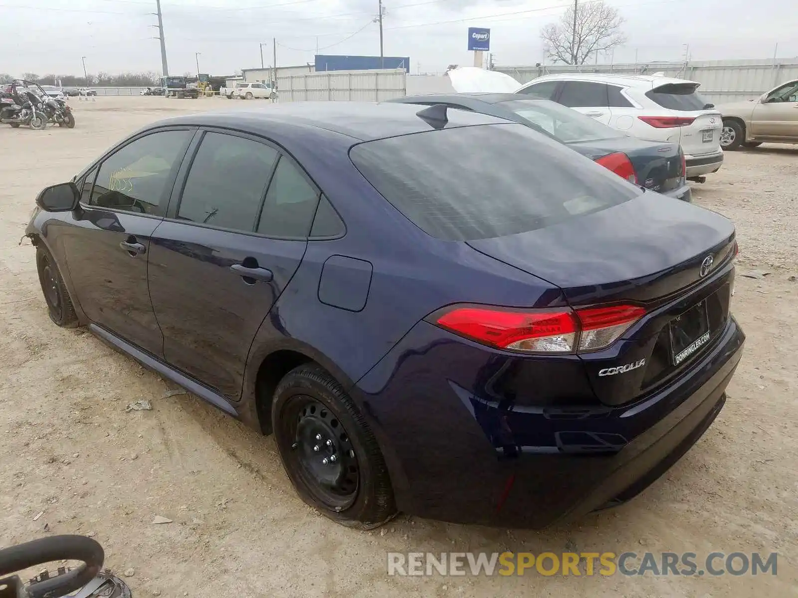 3 Photograph of a damaged car JTDEPRAE0LJ063534 TOYOTA COROLLA 2020