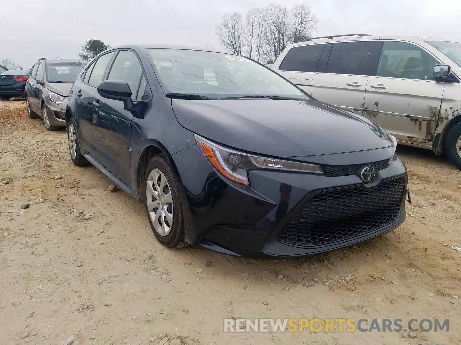 1 Photograph of a damaged car JTDEPRAE0LJ063663 TOYOTA COROLLA 2020