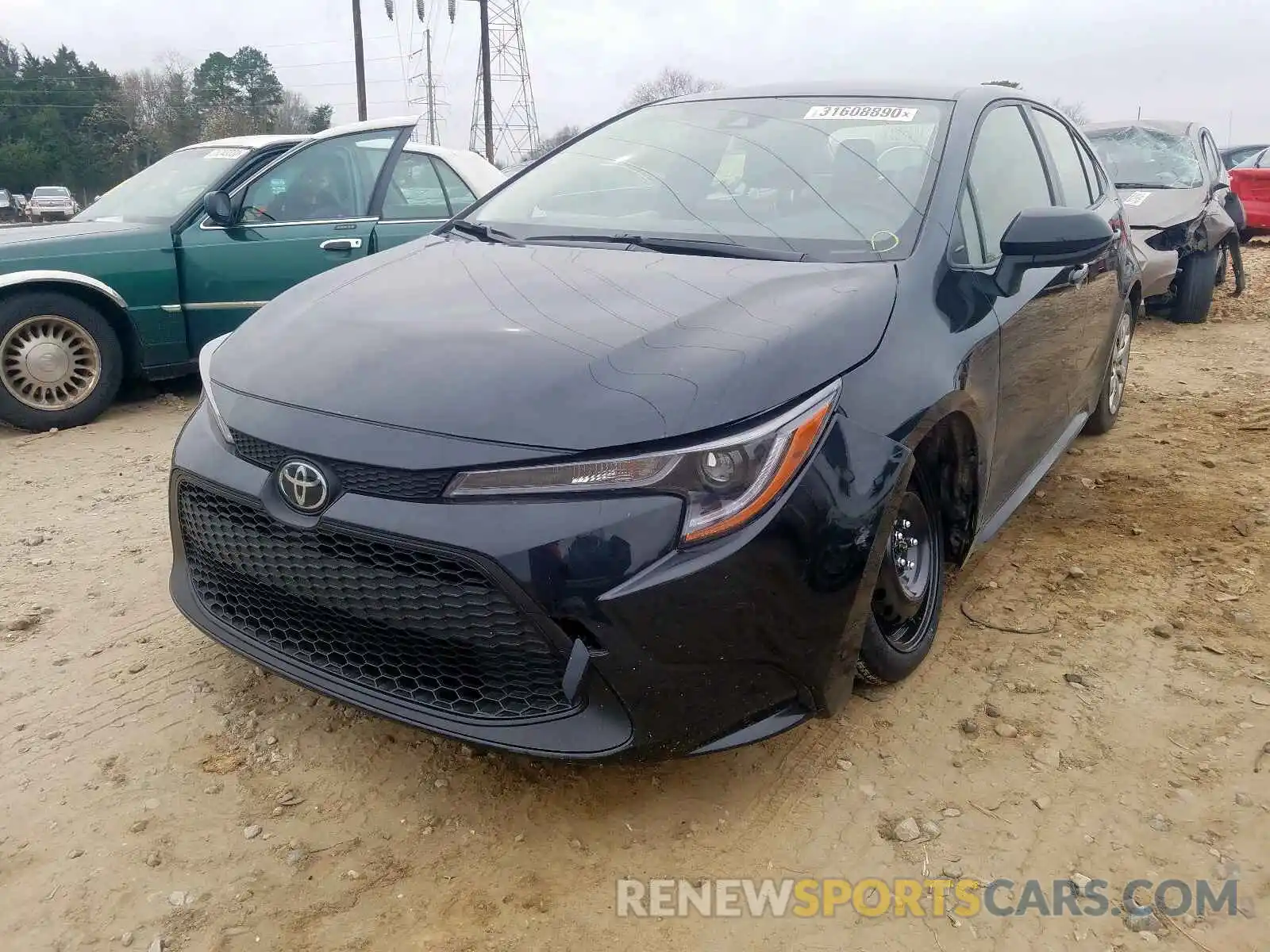 2 Photograph of a damaged car JTDEPRAE0LJ063663 TOYOTA COROLLA 2020