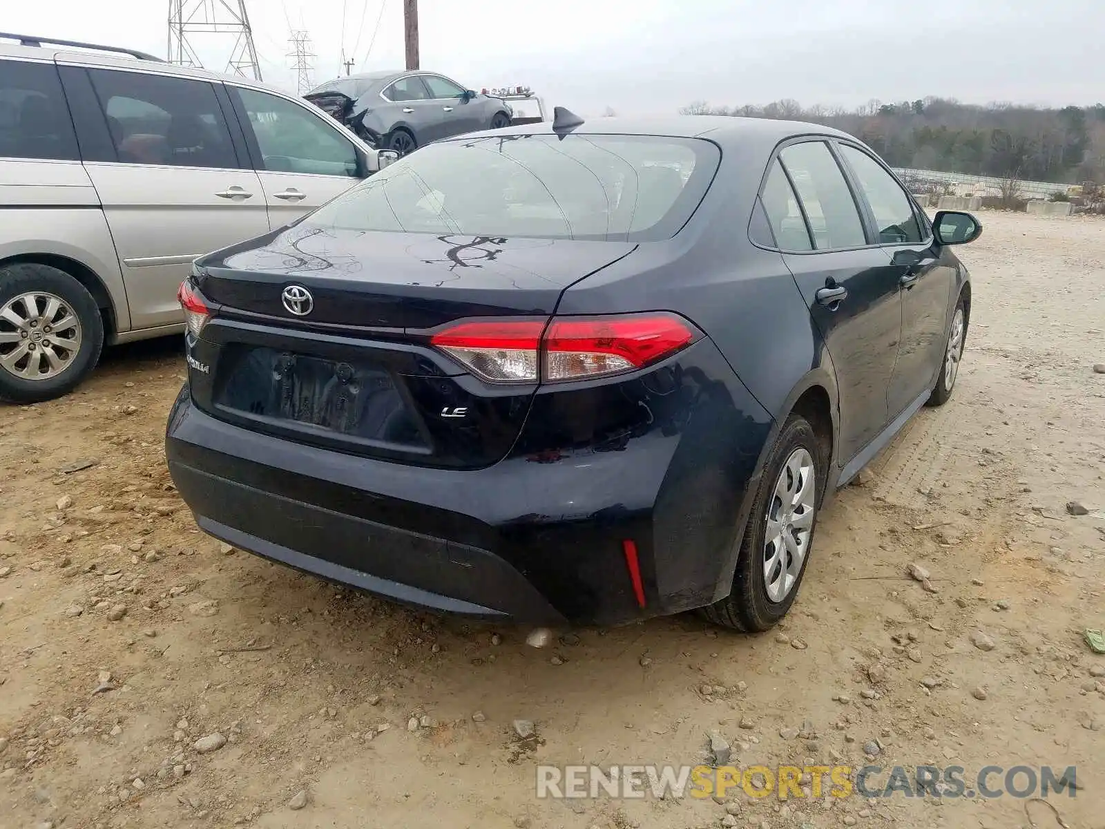 4 Photograph of a damaged car JTDEPRAE0LJ063663 TOYOTA COROLLA 2020