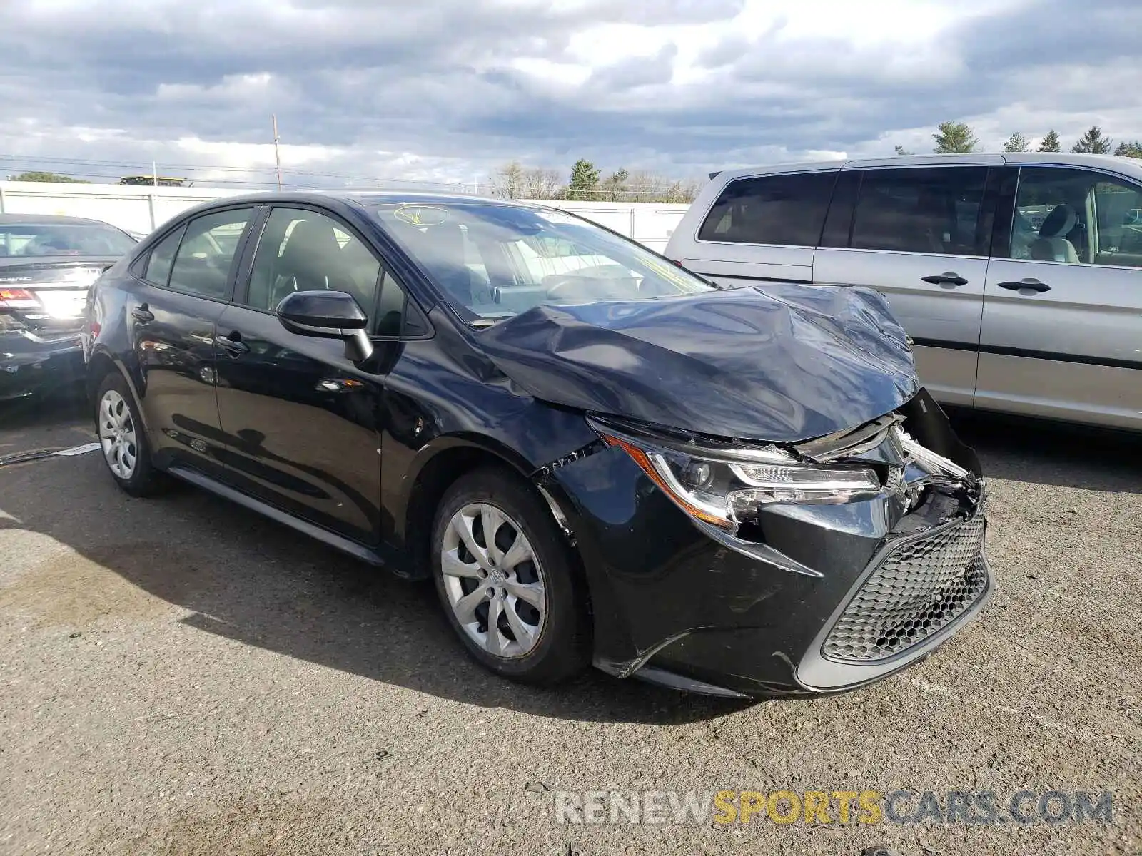 1 Photograph of a damaged car JTDEPRAE0LJ063761 TOYOTA COROLLA 2020