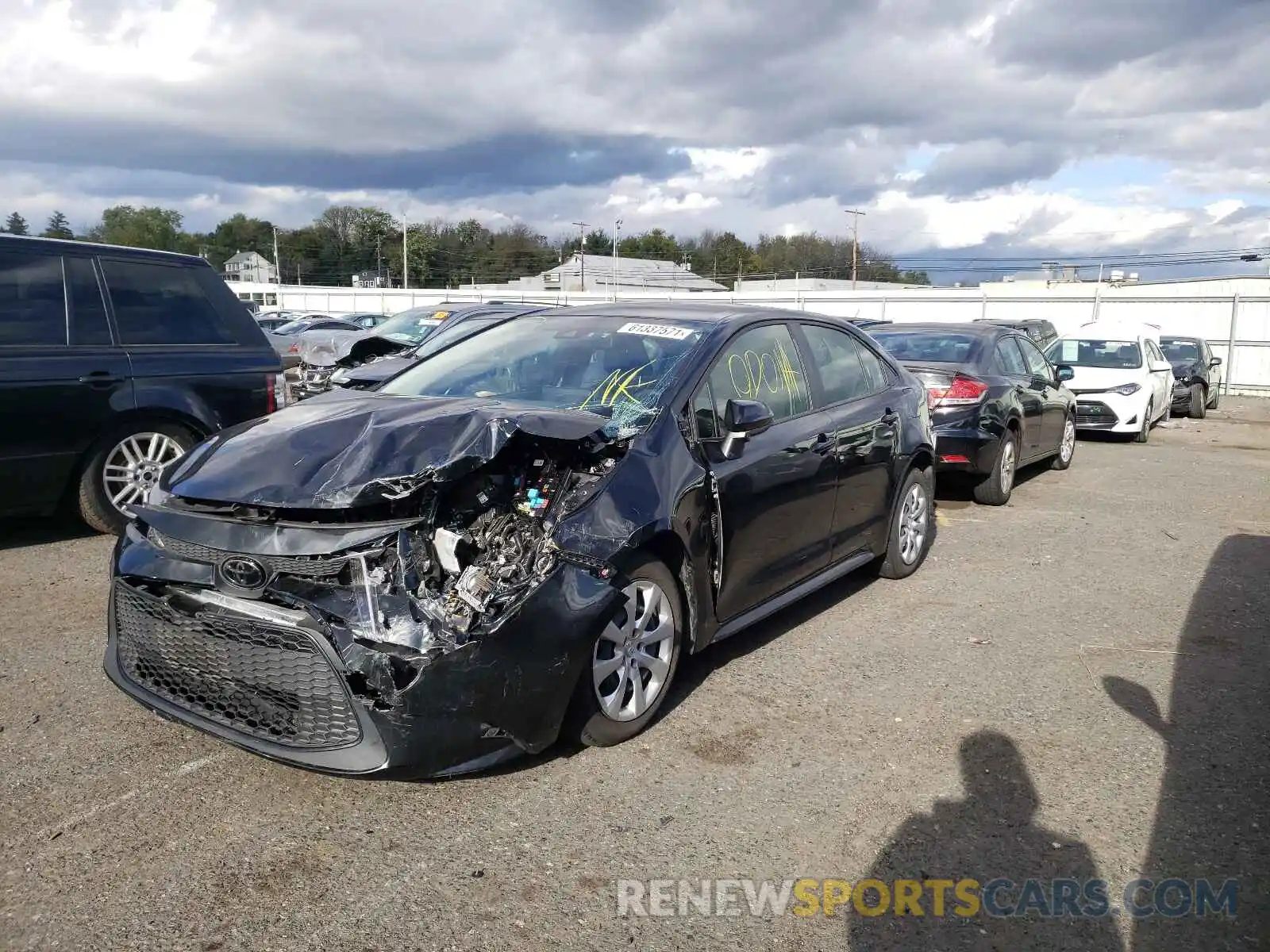 2 Photograph of a damaged car JTDEPRAE0LJ063761 TOYOTA COROLLA 2020