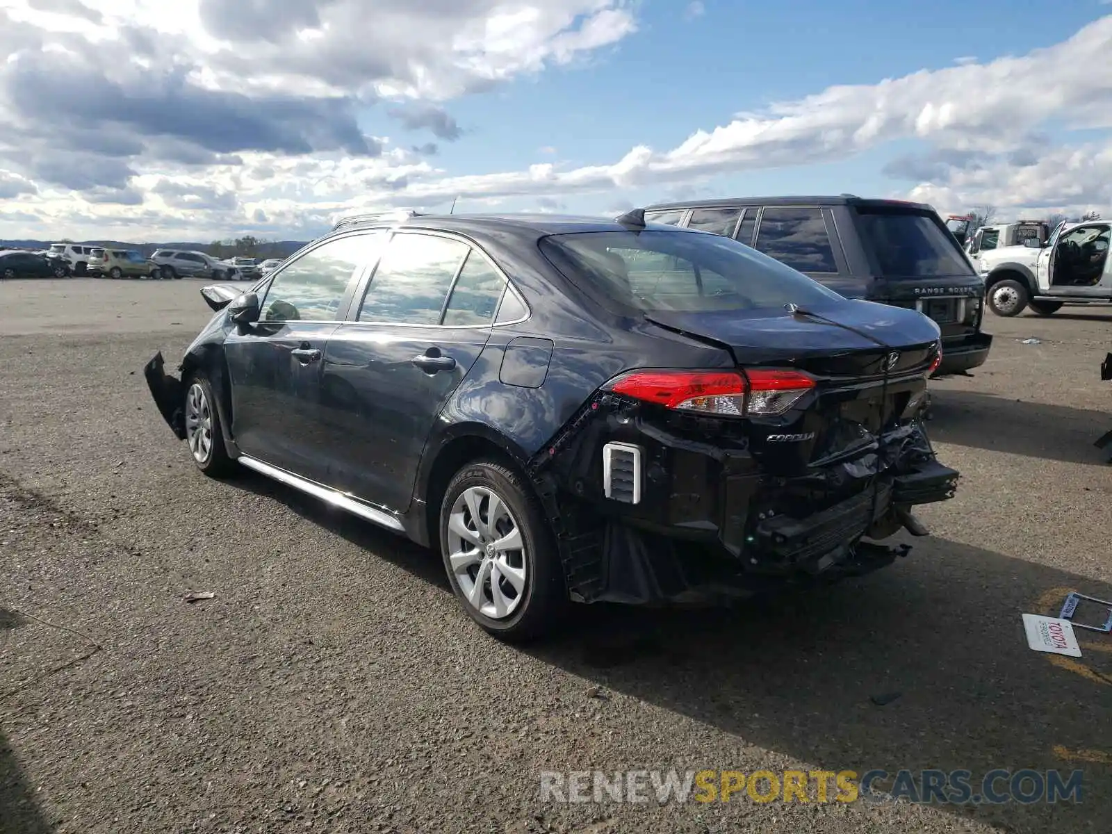 3 Photograph of a damaged car JTDEPRAE0LJ063761 TOYOTA COROLLA 2020