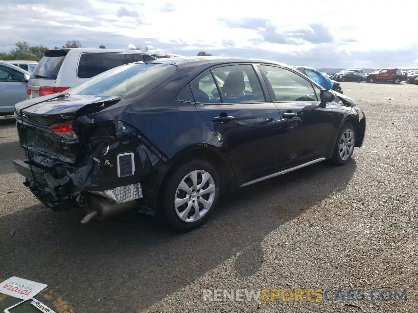 4 Photograph of a damaged car JTDEPRAE0LJ063761 TOYOTA COROLLA 2020