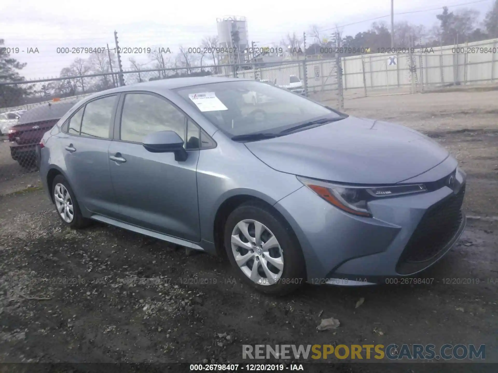 1 Photograph of a damaged car JTDEPRAE0LJ063873 TOYOTA COROLLA 2020