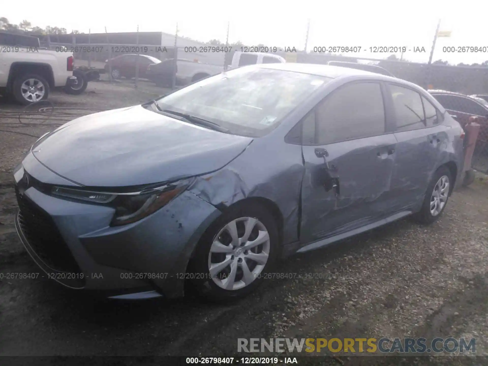 2 Photograph of a damaged car JTDEPRAE0LJ063873 TOYOTA COROLLA 2020