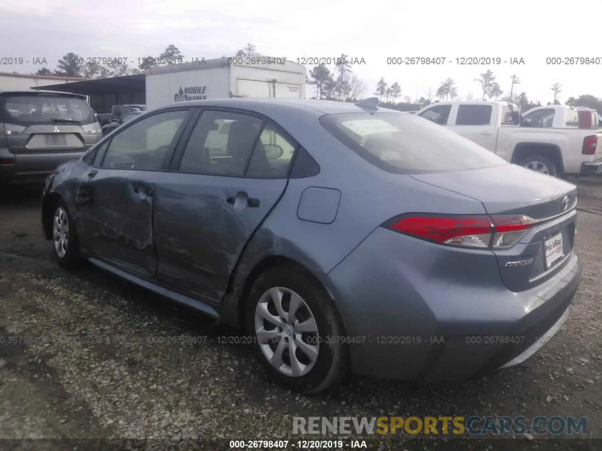 3 Photograph of a damaged car JTDEPRAE0LJ063873 TOYOTA COROLLA 2020