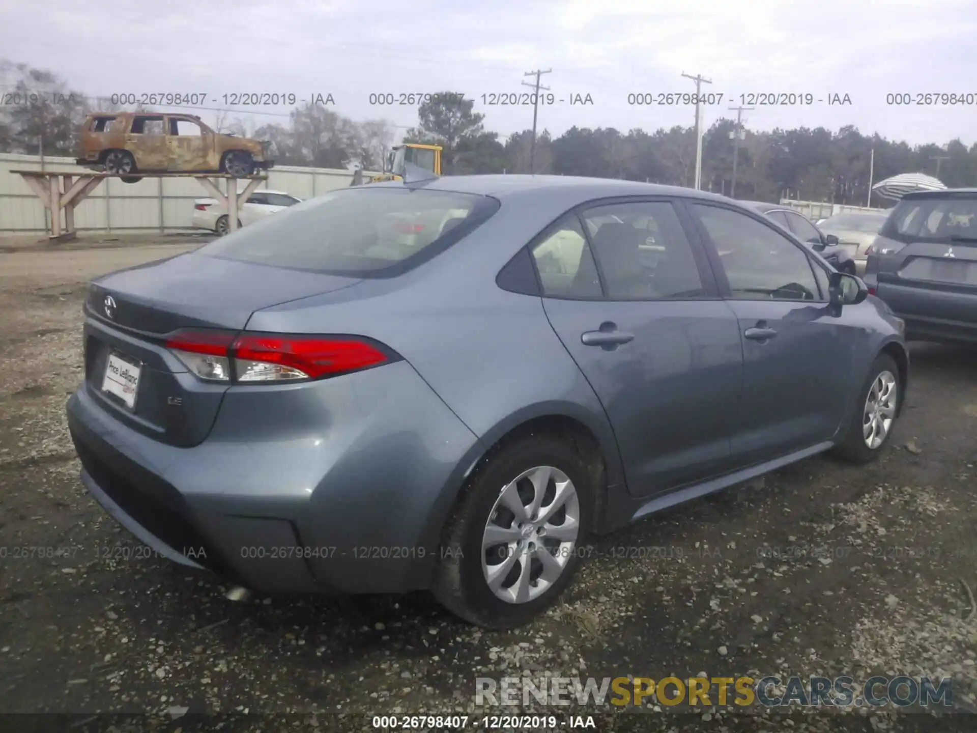 4 Photograph of a damaged car JTDEPRAE0LJ063873 TOYOTA COROLLA 2020