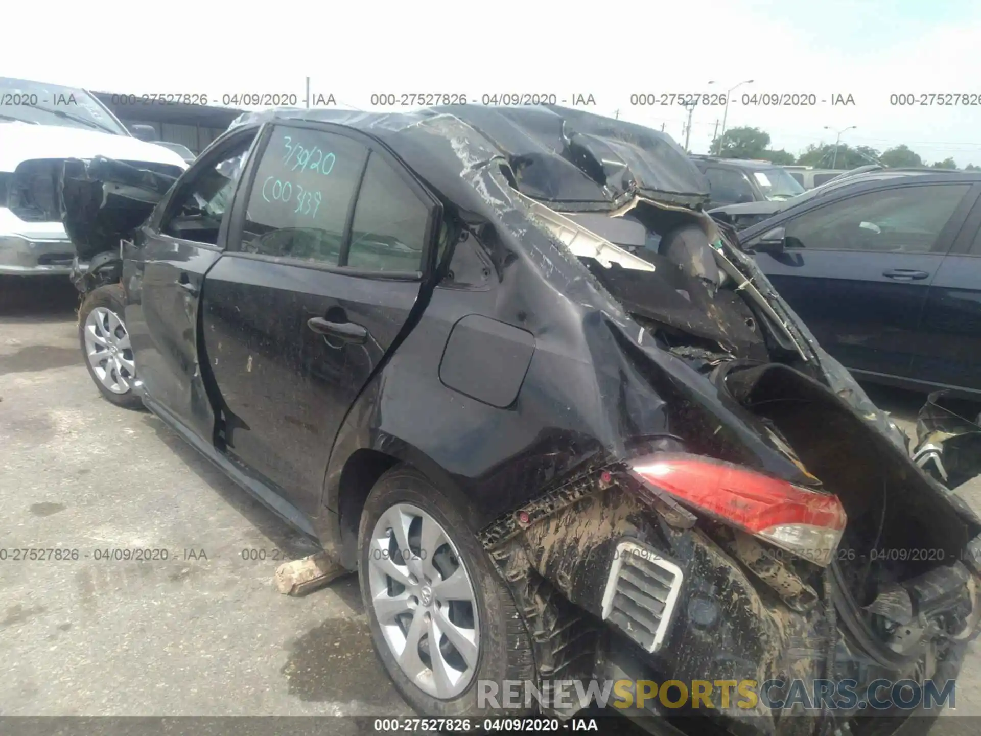 3 Photograph of a damaged car JTDEPRAE0LJ063887 TOYOTA COROLLA 2020