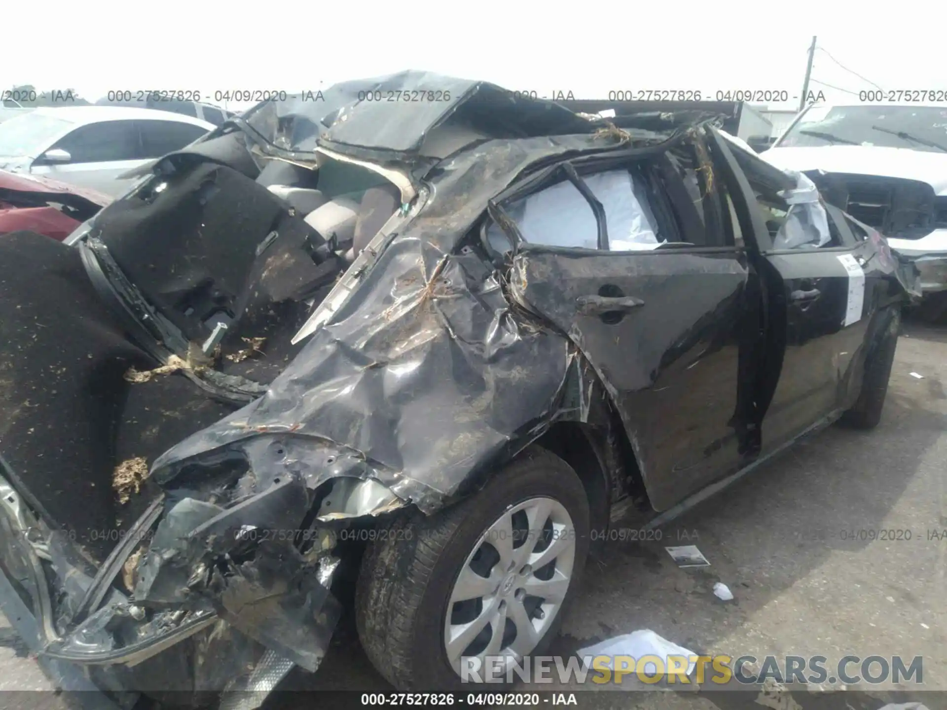 4 Photograph of a damaged car JTDEPRAE0LJ063887 TOYOTA COROLLA 2020